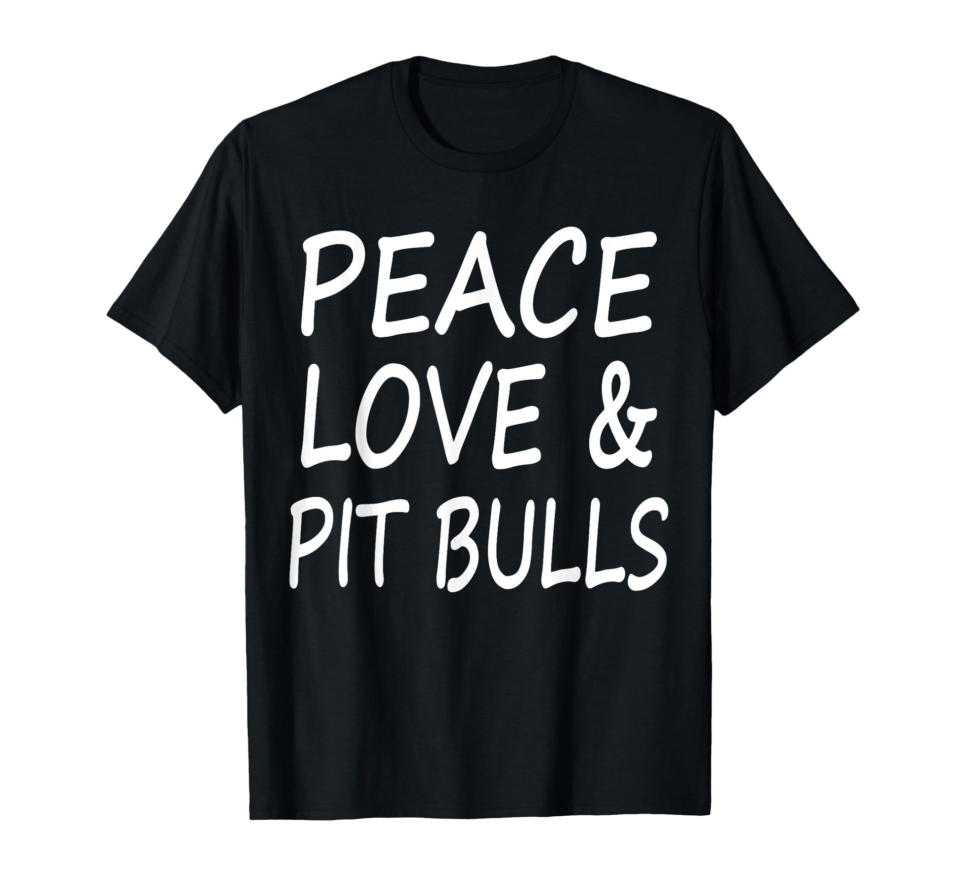 Peace Love Pit Bulls T-Shirt - Minimalist Print Men Women - T-Shirt, Sweatshirt, Hoodie