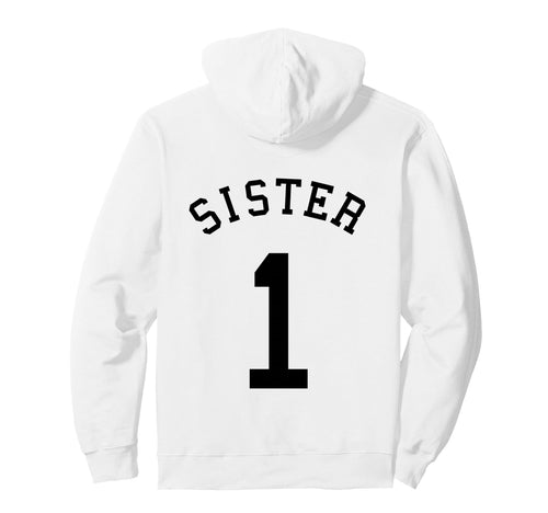 Sister Team Uniform 1 Baseball Sis Hoodie - Graphic Print for Adults - T-Shirt, Sweatshirt, Hoodie