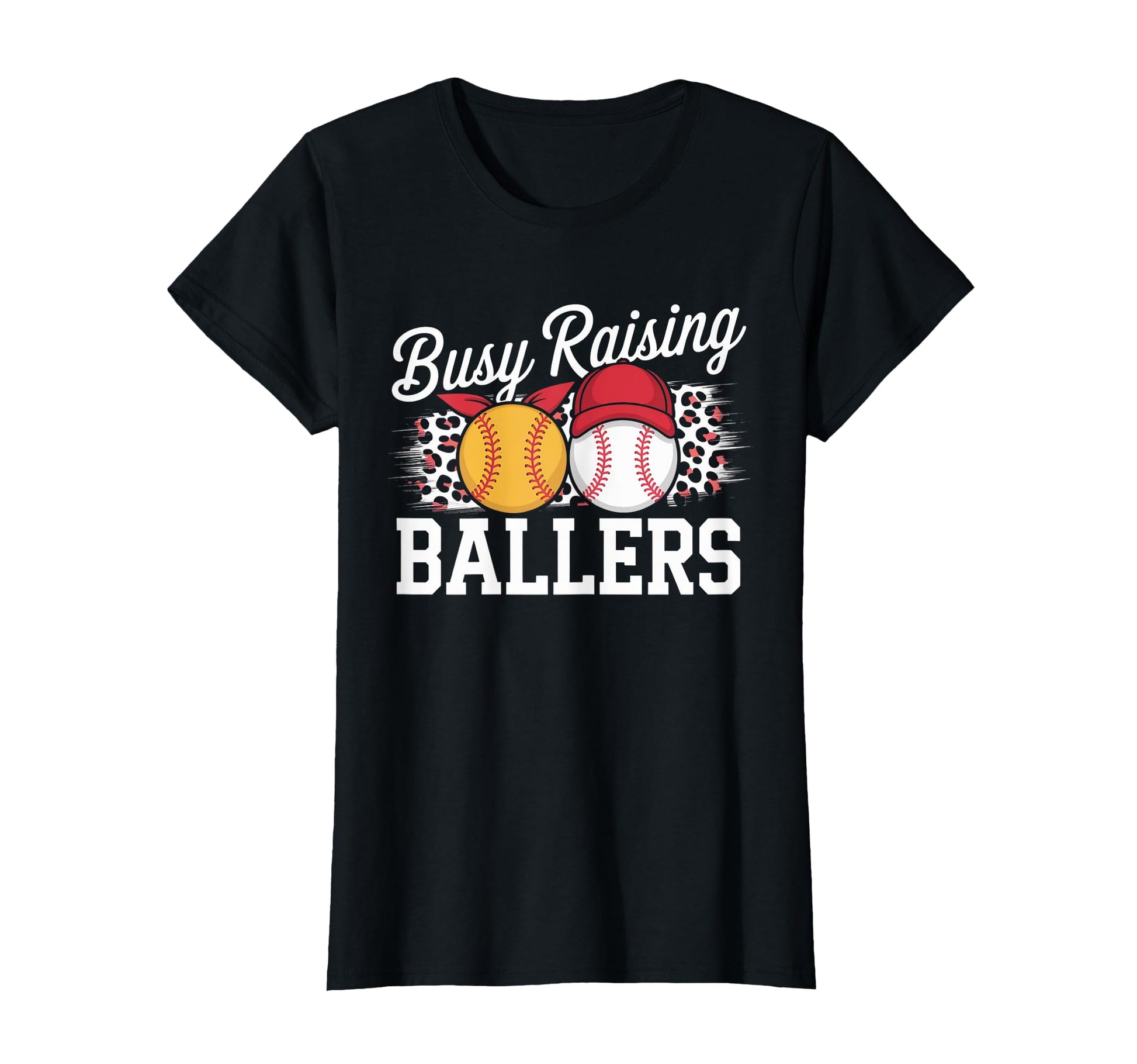 Busy Raising Ballers Softball T-Shirt - Novelty Apparel for Adults - T-Shirt, Sweatshirt, Hoodie