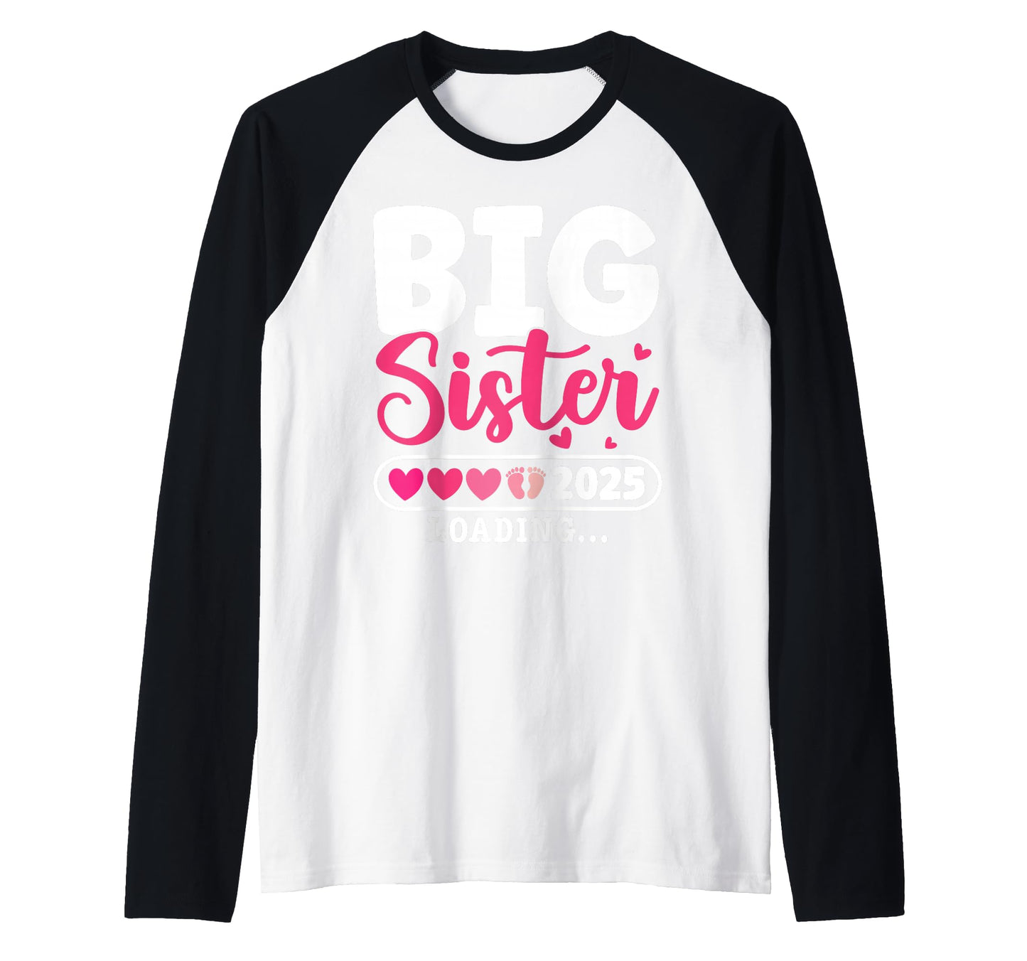 Big Sister 2025 Loading Sibling Hoodie - Casual Everyday Wear Men Women - T-Shirt, Sweatshirt, Hoodie