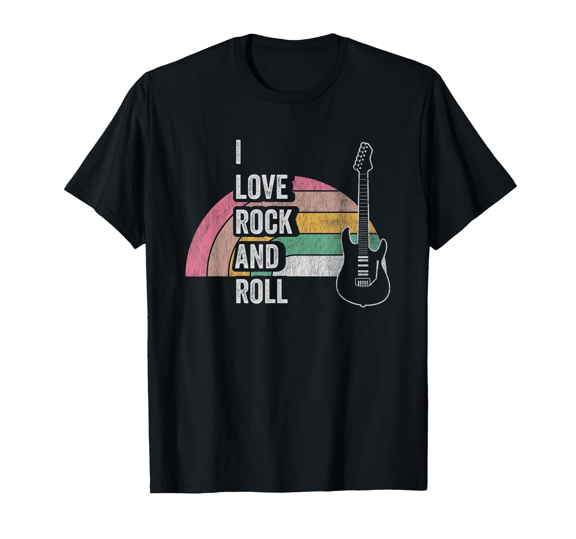 I Love Rock And Roll Guitar Vibes T-Shirt - Graphic Print for Adults - T-Shirt, Sweatshirt, Hoodie