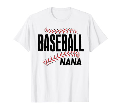 Baseball Nana Nona Family Grandma T-Shirt - Custom Art Print Unisex - T-Shirt, Sweatshirt, Hoodie