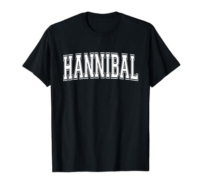 Hannibal Mo Missouri Usa Sports T-Shirt - Fun Novelty Design for Adults - T-Shirt, Sweatshirt, Hoodie