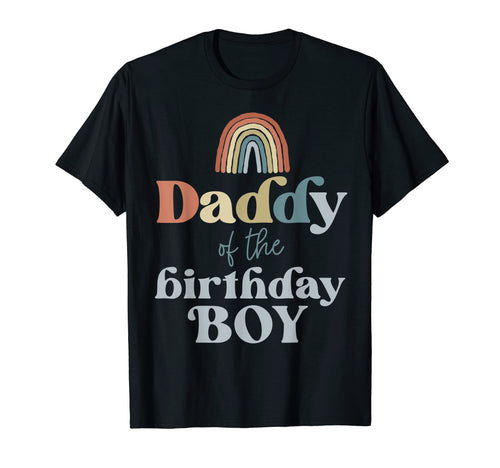 Mens Daddy Birthday Boho Rainbow Party T-Shirt - Novelty Apparel Unisex - T-Shirt, Sweatshirt, Hoodie