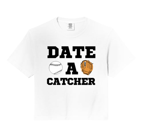Date Baseball Catcher Boyfriend Girlfriend T-Shirt - Unique Graphic Unisex - T-Shirt, Sweatshirt, Hoodie