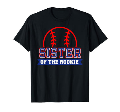 Sister Rookie 1St Birthday Baseball T-Shirt - Trendy Graphic for Adults - T-Shirt, Sweatshirt, Hoodie