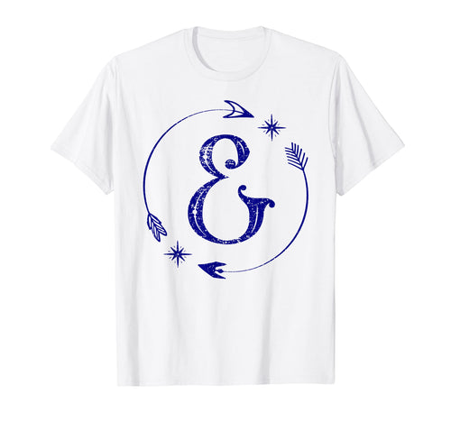 Initial E Monogram Boho Name Letter T-Shirt - Casual Everyday Wear Unisex - T-Shirt, Sweatshirt, Hoodie