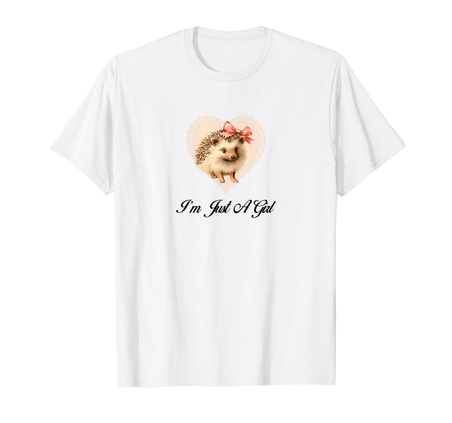Im Just Coquette Hedgehog Girlcore T-Shirt - Streetwear Style Men Women - T-Shirt, Sweatshirt, Hoodie