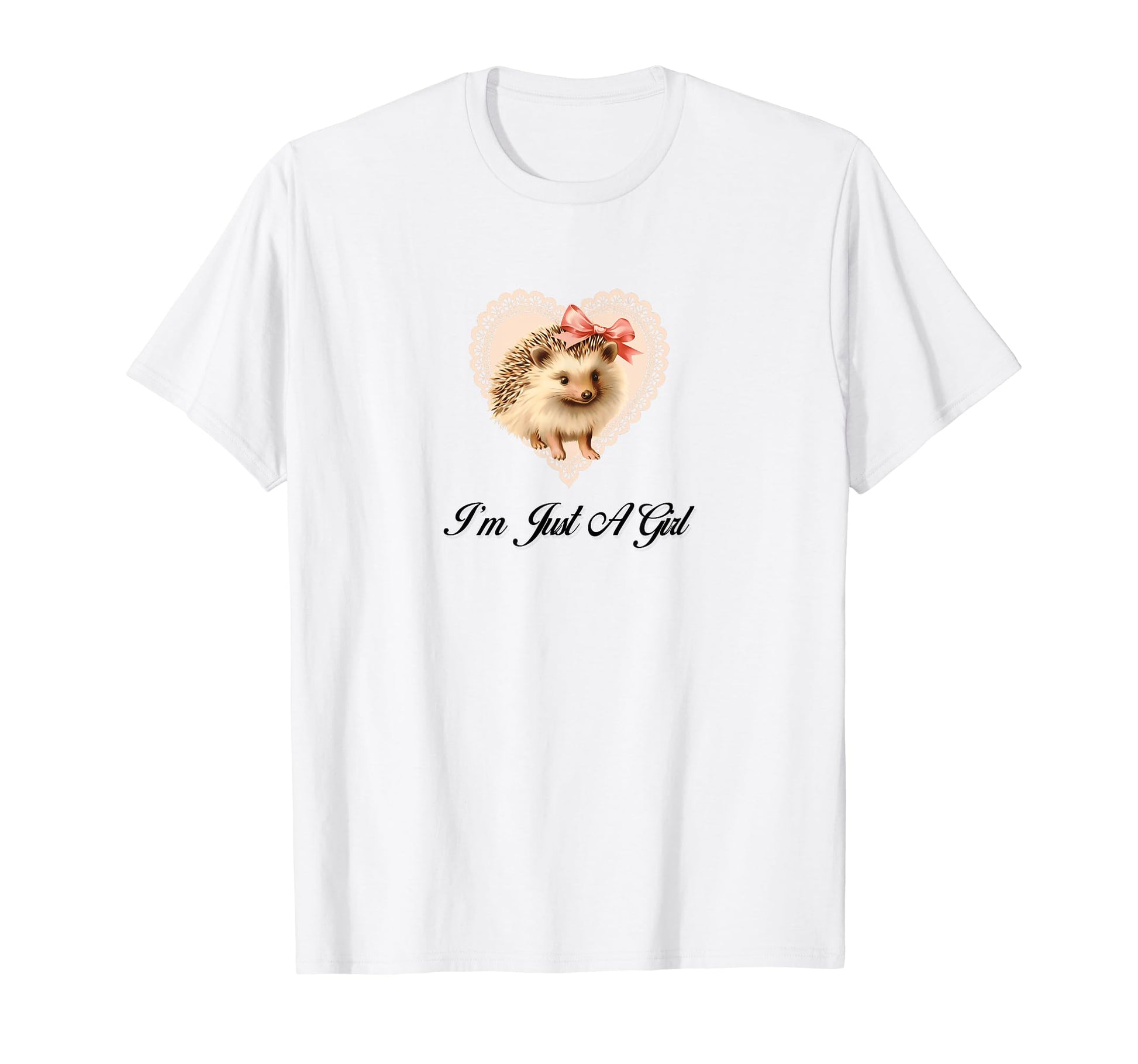 Im Just Coquette Hedgehog Girlcore T-Shirt - Streetwear Style Men Women - T-Shirt, Sweatshirt, Hoodie