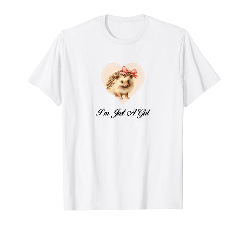 Im Just Coquette Hedgehog Girlcore T-Shirt - Streetwear Style Men Women - T-Shirt, Sweatshirt, Hoodie
