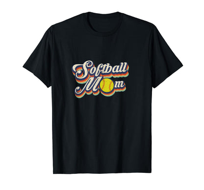 Softball Mom Funny Mothers Day T-Shirt - Novelty Apparel for Adults - T-Shirt, Sweatshirt, Hoodie