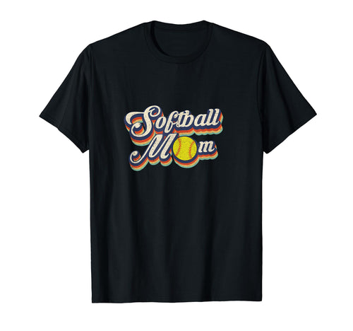 Softball Mom Funny Mothers Day T-Shirt - Novelty Apparel for Adults - T-Shirt, Sweatshirt, Hoodie