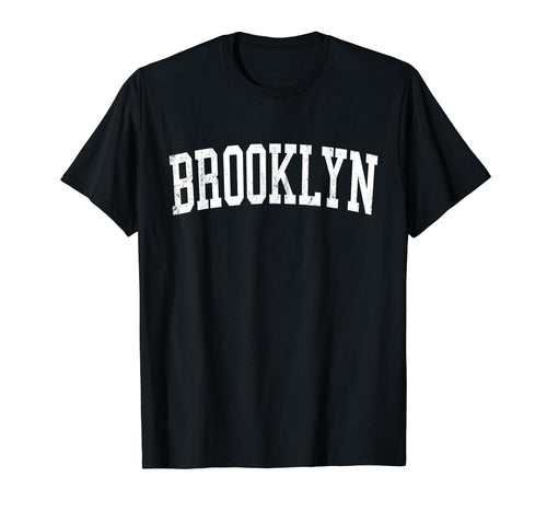 Brooklyn Ny Distressed White Varsity T-Shirt - Aesthetic Graphic Men Women - T-Shirt, Sweatshirt, Hoodie