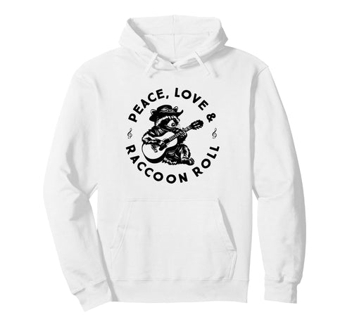 Raccoon Rock And Roll Music Raccoon Hoodie - Casual Everyday Wear Unisex - T-Shirt, Sweatshirt, Hoodie