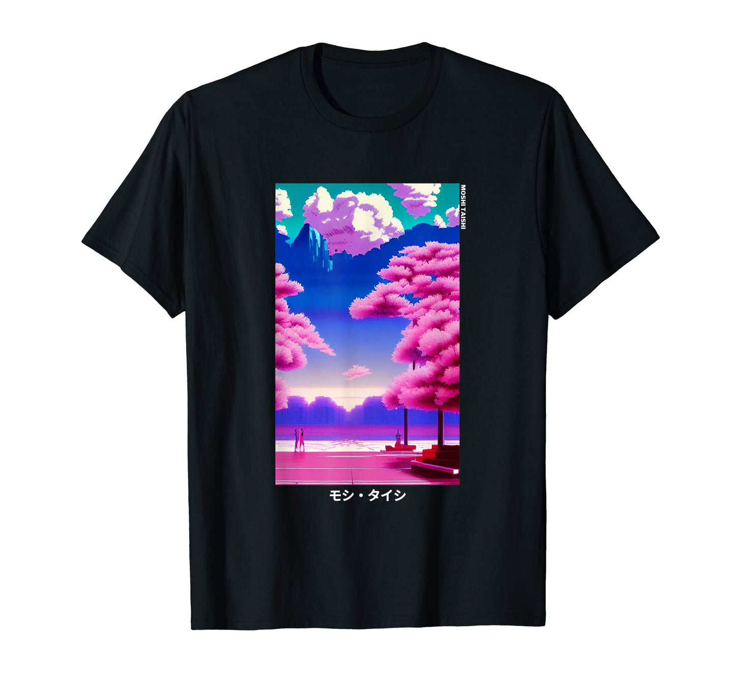 90S Japanese Vaporwave Art Cherry T-Shirt - Novelty Apparel Men Women - T-Shirt, Sweatshirt, Hoodie