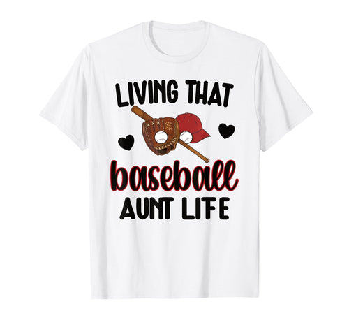 Baseball Aunt Life Proud Baseball Auntie T-Shirt - Trendy Graphic Unisex - T-Shirt, Sweatshirt, Hoodie