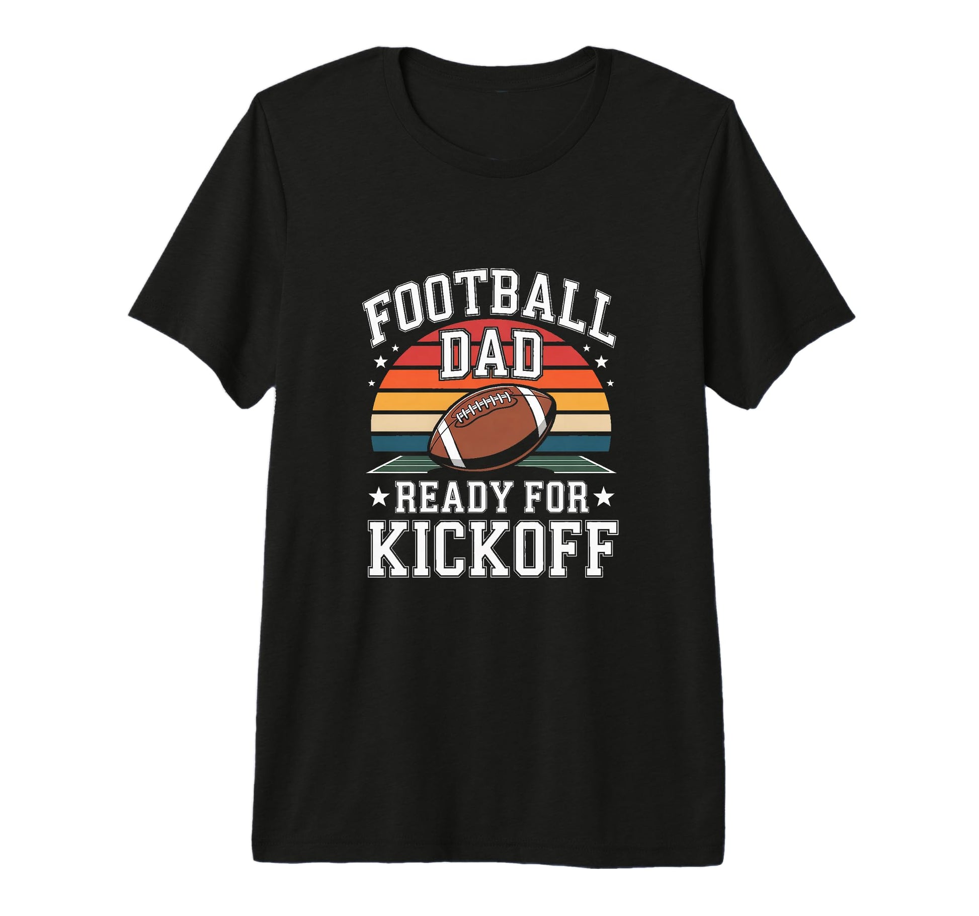 Football Dad Ready Kickoff Fathers Day T-Shirt - Minimalist Print Unisex - T-Shirt, Sweatshirt, Hoodie