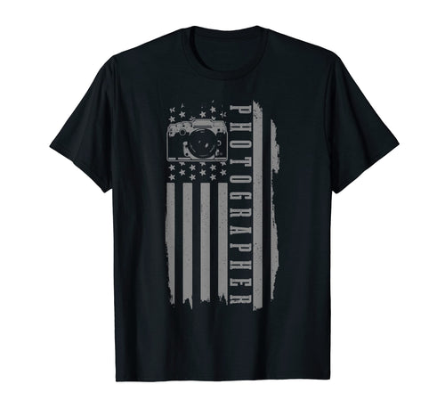 Patriotic Photographer Us Flag Camera T-Shirt - Aesthetic Graphic Unisex - T-Shirt, Sweatshirt, Hoodie