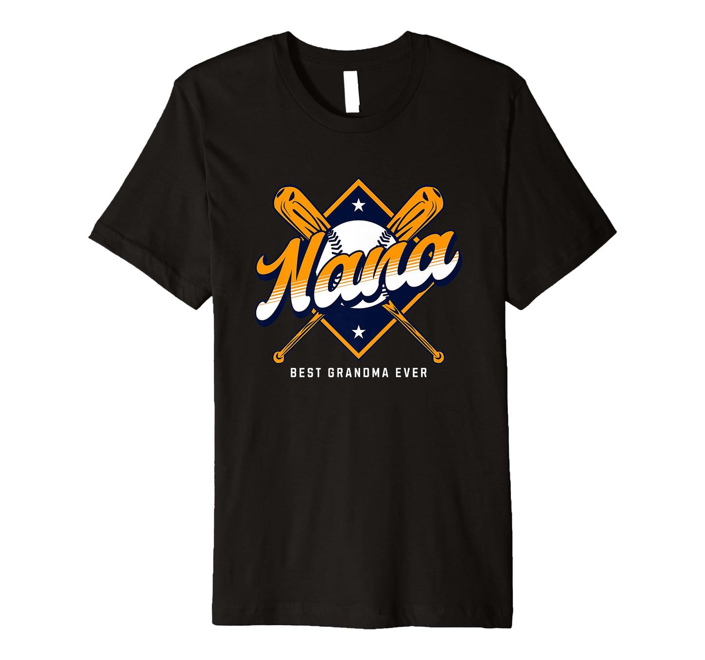 Baseball Nana Grandmother Grandma T-Shirt - Fun Novelty Design for Adults - T-Shirt, Sweatshirt, Hoodie