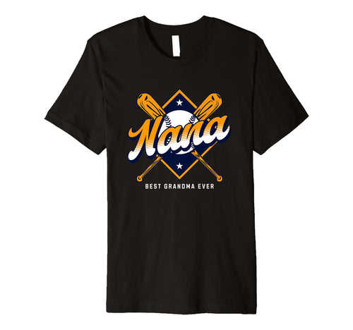 Baseball Nana Grandmother Grandma T-Shirt - Fun Novelty Design for Adults - T-Shirt, Sweatshirt, Hoodie
