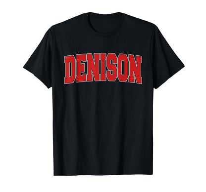 Denison Ia Iowa Varsity Usa Sports T-Shirt - Graphic Print for Adults - T-Shirt, Sweatshirt, Hoodie