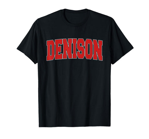 Denison Ia Iowa Varsity Usa Sports T-Shirt - Graphic Print for Adults - T-Shirt, Sweatshirt, Hoodie