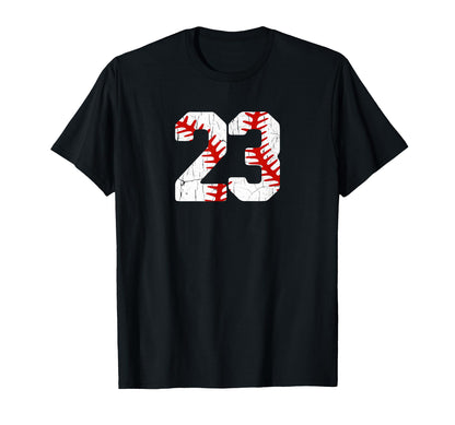 Baseball Player Jersey Number 23 23 Proud T-Shirt - Graphic Print Unisex - T-Shirt, Sweatshirt, Hoodie