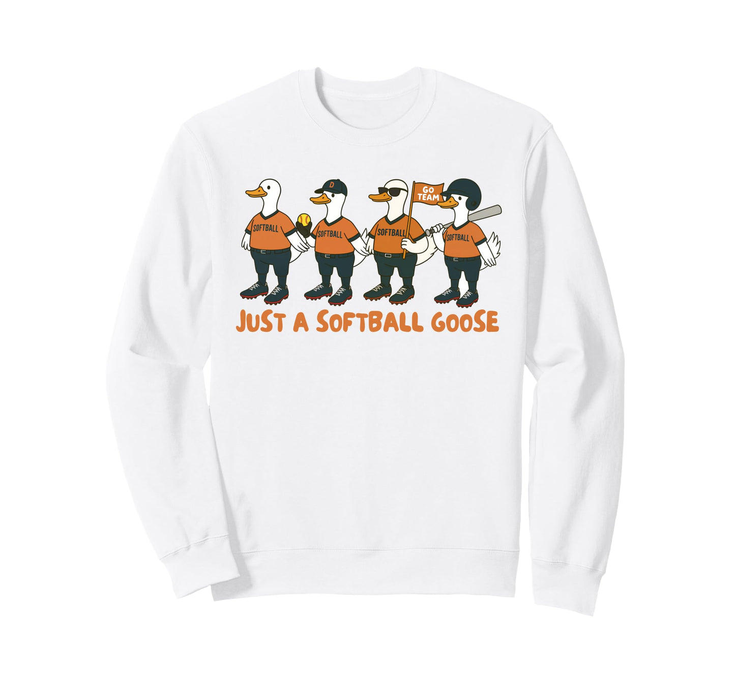 Softball Player Game Day Silly Sweatshirt - Casual Everyday Wear Men Women - T-Shirt, Sweatshirt, Hoodie