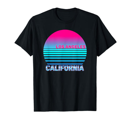 Los Angeles California Vaporwave T-Shirt - Casual Everyday Wear Men Women - T-Shirt, Sweatshirt, Hoodie