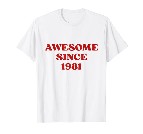 Awesome Since 1981 Born 1981 Y2K T-Shirt - Custom Art Print for Adults - T-Shirt, Sweatshirt, Hoodie