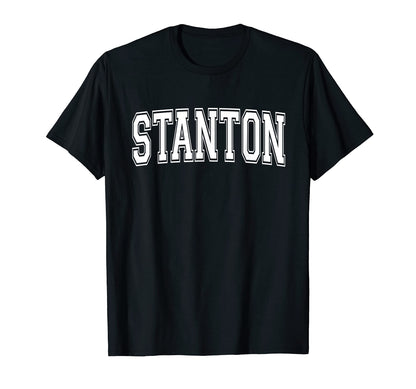Stanton Ca California Usa Sports Varsity T-Shirt - Minimalist Print Unisex - T-Shirt, Sweatshirt, Hoodie