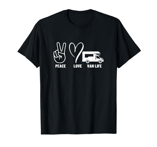 Vanlife Nomads Peace Love Van Life T-Shirt - Custom Art Print Men Women - T-Shirt, Sweatshirt, Hoodie