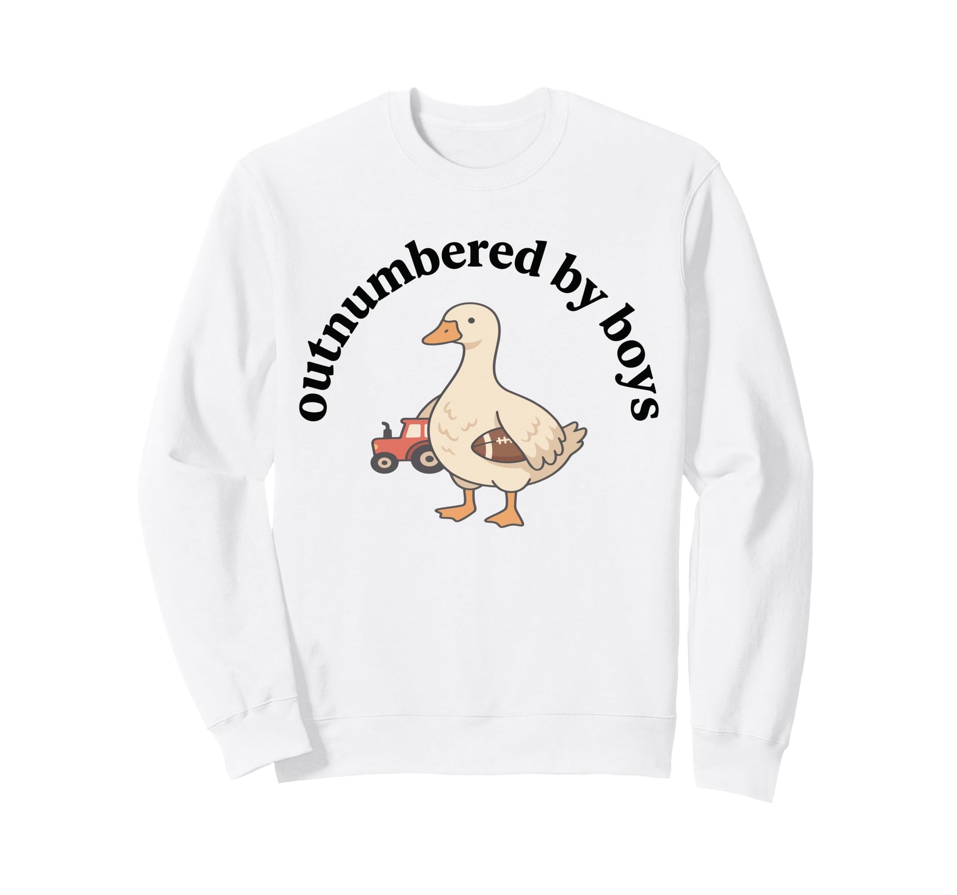 Outnumbered Funny Mom Baseball Goose Sweatshirt - Custom Art Print Unisex - T-Shirt, Sweatshirt, Hoodie