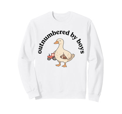 Outnumbered Funny Mom Baseball Goose Sweatshirt - Custom Art Print Unisex - T-Shirt, Sweatshirt, Hoodie