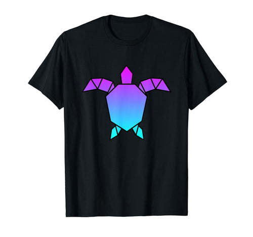 Turtle Origami Vaporwave Aesthetic T-Shirt - Aesthetic Graphic Unisex - T-Shirt, Sweatshirt, Hoodie