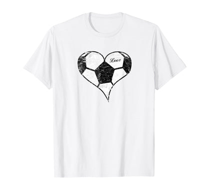 Soccer Love Soccer Heart Soccer Mom T-Shirt - Custom Art Print Men Women - T-Shirt, Sweatshirt, Hoodie