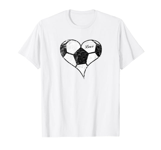 Soccer Love Soccer Heart Soccer Mom T-Shirt - Custom Art Print Men Women - T-Shirt, Sweatshirt, Hoodie