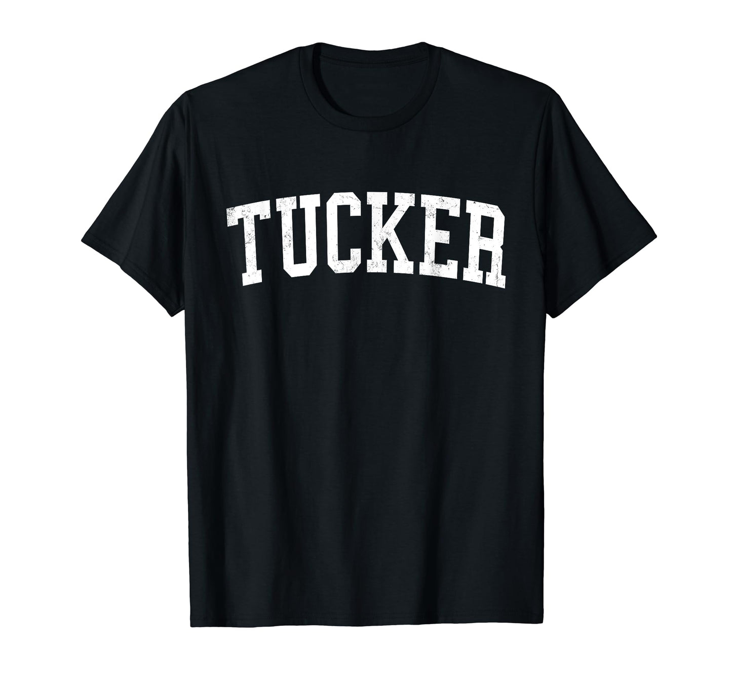 Tucker Ga Distressed White Varsity T-Shirt - Graphic Print Men Women - T-Shirt, Sweatshirt, Hoodie