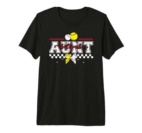 Ballpark Aunt Baseball Softball Aunt T-Shirt - Novelty Apparel for Adults - T-Shirt, Sweatshirt, Hoodie