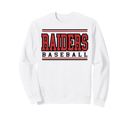 Raiders Game Day Baseball Mom Sweatshirt - Fun Novelty Design for Adults - T-Shirt, Sweatshirt, Hoodie