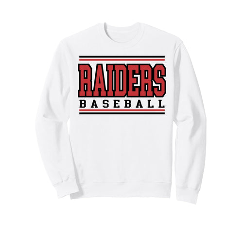 Raiders Game Day Baseball Mom Sweatshirt - Fun Novelty Design for Adults - T-Shirt, Sweatshirt, Hoodie