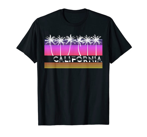 California Beach 80S 90S Vaporwave T-Shirt - Trendy Graphic Unisex - T-Shirt, Sweatshirt, Hoodie