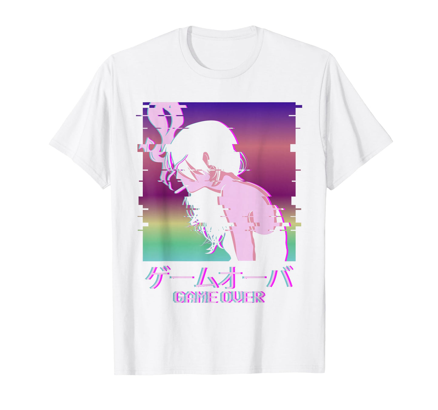 Game Over Japanese Vaporwave Alt T-Shirt - Casual Everyday Wear for Adults - T-Shirt, Sweatshirt, Hoodie