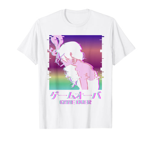 Game Over Japanese Vaporwave Alt T-Shirt - Casual Everyday Wear for Adults - T-Shirt, Sweatshirt, Hoodie