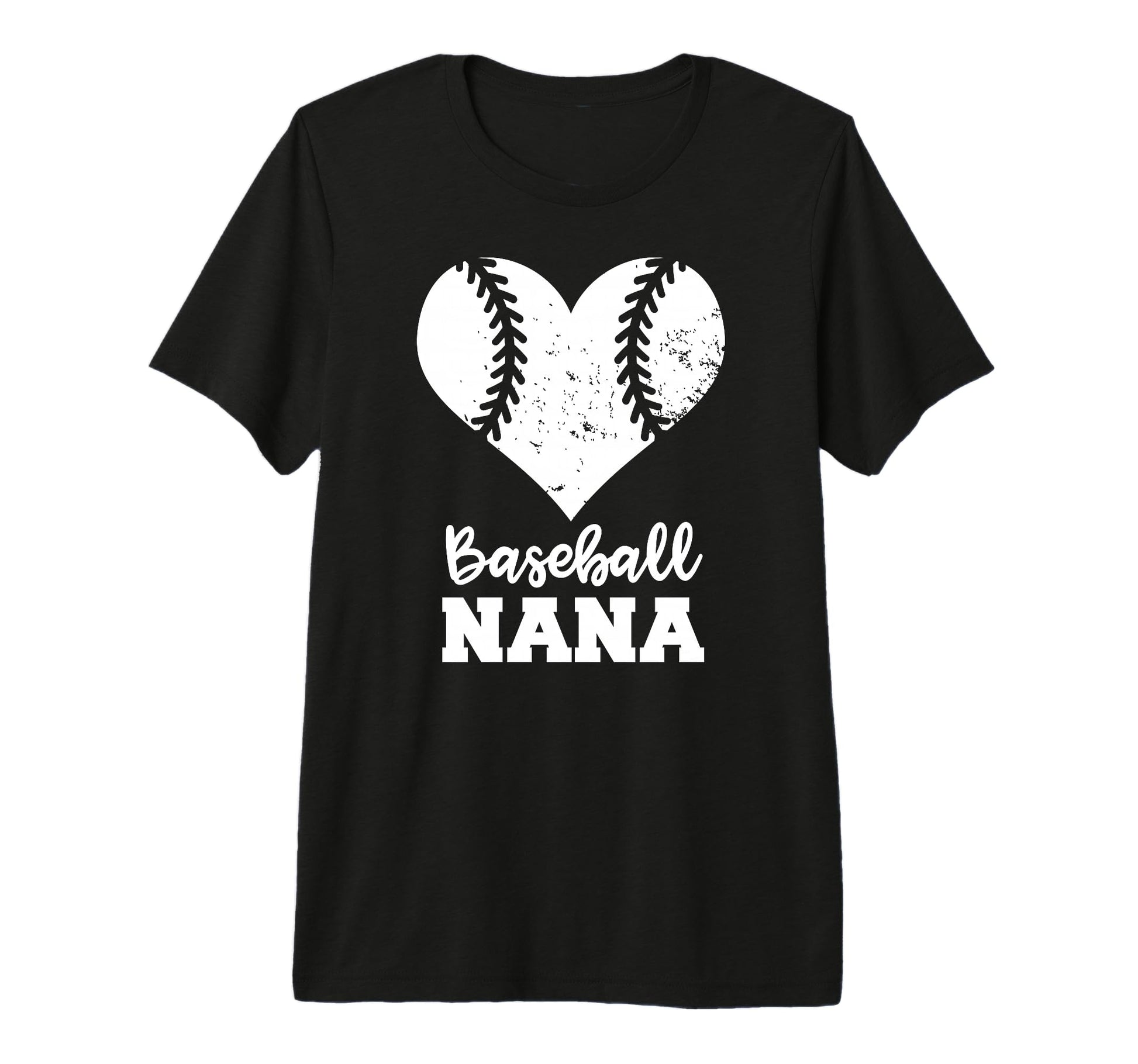 Baseball Nana Heart Funny Baseball Tri T-Shirt - Novelty Apparel Men Women - T-Shirt, Sweatshirt, Hoodie