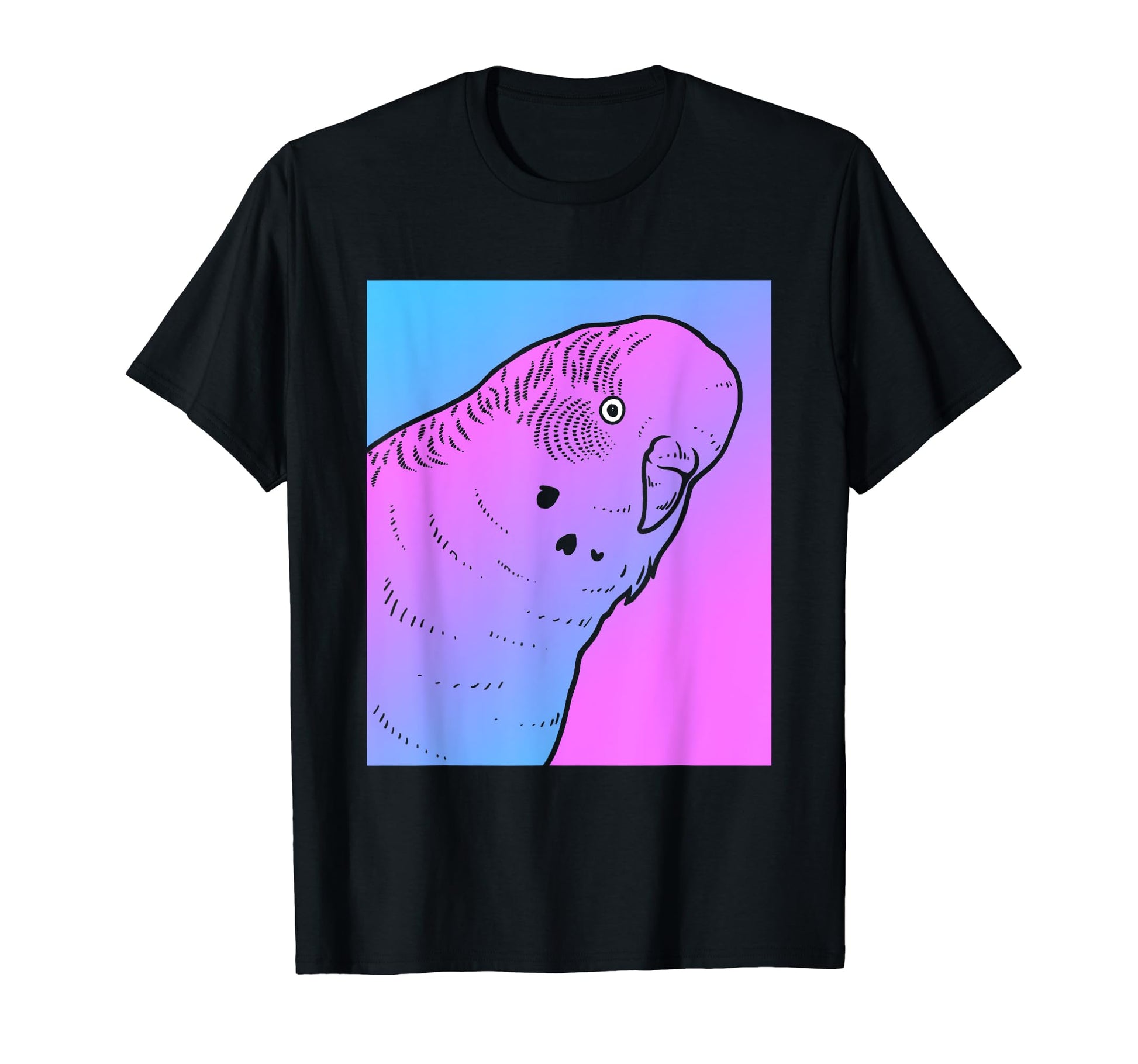 Vaporwave Budgie Aesthetic Pastel T-Shirt - Aesthetic Graphic Men Women - T-Shirt, Sweatshirt, Hoodie