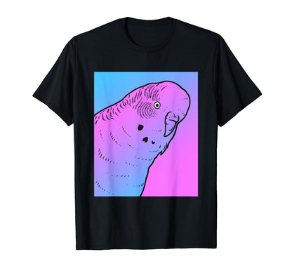 Vaporwave Budgie Aesthetic Pastel T-Shirt - Aesthetic Graphic Men Women - T-Shirt, Sweatshirt, Hoodie