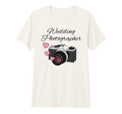Wedding Photographer Camera Photography T-Shirt - Graphic Print for Adults - T-Shirt, Sweatshirt, Hoodie