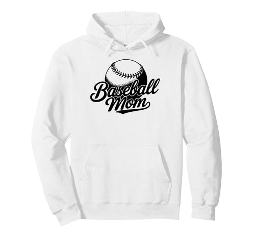 Baseball Mom Game Day Hoodie - Minimalist Print for Adults - T-Shirt, Sweatshirt, Hoodie
