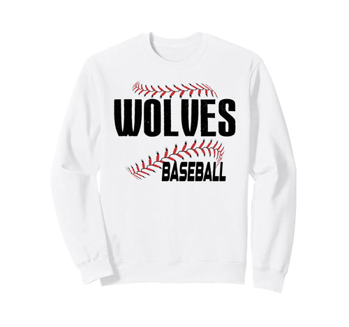Wolves Baseball Mom Game Day Sweatshirt - Streetwear Style Men Women - T-Shirt, Sweatshirt, Hoodie